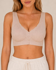 Front Closure Seamless Comfortable Wire-free Bra