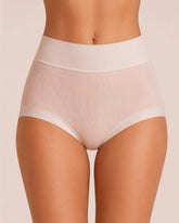 5-Pack High Waist Ribbed Pure Cotton High Elastic Briefs