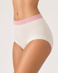 Multi-Pack Mid Waist Pure Cotton Antibacterial Breathable Briefs