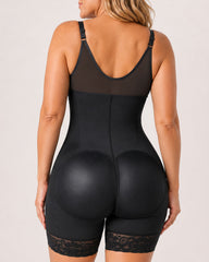Women Tummy Control V-shaped Elastic Band with Zipper Closure Shapewear