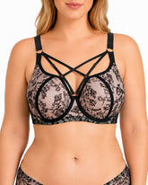 Plus Size Push-Up Breathable Mesh Full Cup Bra