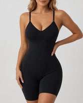 Deep V Seamless Tummy Control Hip Lift Backless Body Shapewear