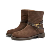 High-Quality Faux Suede Ankle Boots