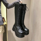 High Quality Soft Leather Pu Long Boots