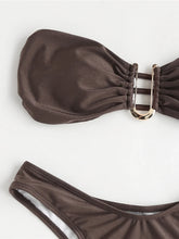 4 Colors U Neck Bandeau Bikini Two-pieces Bikini Set