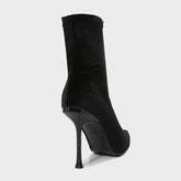 Designer Velvet Thin High Elastic Boots
