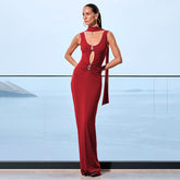 U-Neck Party Dress �Timeless & Flowy Style