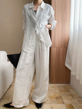 sunscreen shirt wide-leg pants set