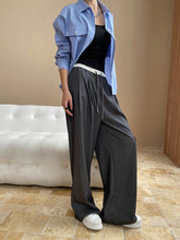 High waist wide-leg pants