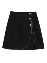 Zahara Black Contrast Skirt