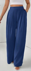 Pocketed Wide-Leg Pants