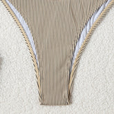 One Shoulder Bikini Set Elegant Swimsuit for Fashion Monokini Style Two Piece Thongs Panties Swimsuit
