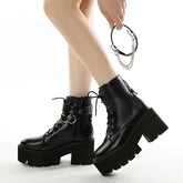 Punk Style Chunky Heel Platform Boots