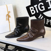 Retro Patent Leather Women's Boots