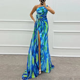 Elegant Off Shoulder High Waist Evening Dresses