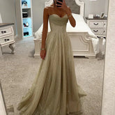 Hollow Sleeveless Mesh Evening Dresses