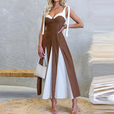 Summer Sleeveless Low-cut Halter Vacation Dresses