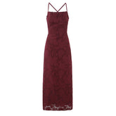 Bandage Back Backless Sexy Maxi Dresses
