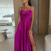 Satin Backless Bridesmaid Dresses