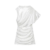 Dresses Sexy Party Vestidos Rhinestone Draped Bodycon Mini Dresses
