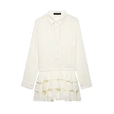 Spring Summer Long Sleeve Mini Dresses