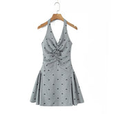 Sexy Sweet Elegant Girl Halter Mini Dresses