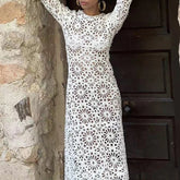 Backless Flower Beach Cover Up Dresses
