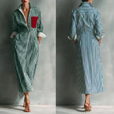 Elegant High Waisted Pocket Maxi Dresses