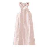 Elegant Satin Bow Dresses