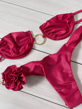 3D Flower Bikini Swimsuit Brazilan Bikini Set Swimwear for High Leg Two Piece Bathing