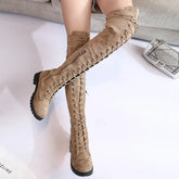Sexy Lace Up Over The Knee Boots
