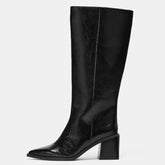 Sexy Pointed Toe Chunky Heel Knee High Boots