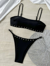 Solid Bikini Two-pieces Bikini Set