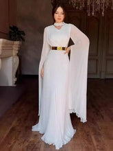 Elegant V-neck Long Sleeved Dresses