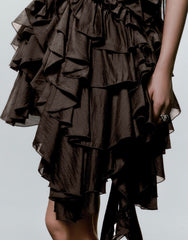 Sleeveless Off-Shoulder A-Line Dress