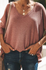 Get Cozy Pure Color V-neck Blouse - 4 Colors
