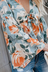 Rochelle Floral Print Long Sleeve Blouse - 3 Colors