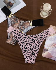 Seamless Colorblock Printed Panties