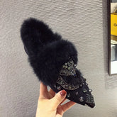 Winter Warm Pointed Single Shoes