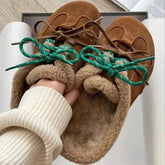 Winter women's Slippers designer Plush Cotton Shoes