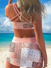 Minimalist Bikini Set Elegant Printed Two-Piece with Built-in Padding Swimwear Swimsuit