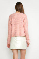 Uziel Pink Long Sleeve Cardigan