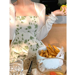 Pistachio Midi Slip Ivory Dress