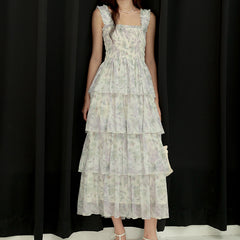 Sunny Evenings Apricot Multi Lurex Flutter Sleeve Maxi Dress