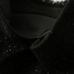 Librada Black Button Short Sleeve Mini Dress