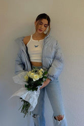 Slick Blue Puffer Jacket