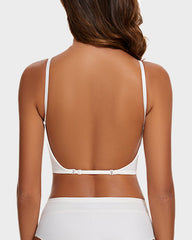 2 PackLow Back Secret Plunge Bra - Black+White