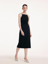 Pre-Order Ruched Waist Spaghetti Strap Dress With Detachable Bra Pads