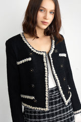 Jacey Black Double Breasted Jacket