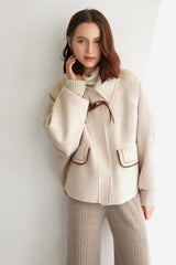 Fulvio Beige Premium Wool Single Breast Coat